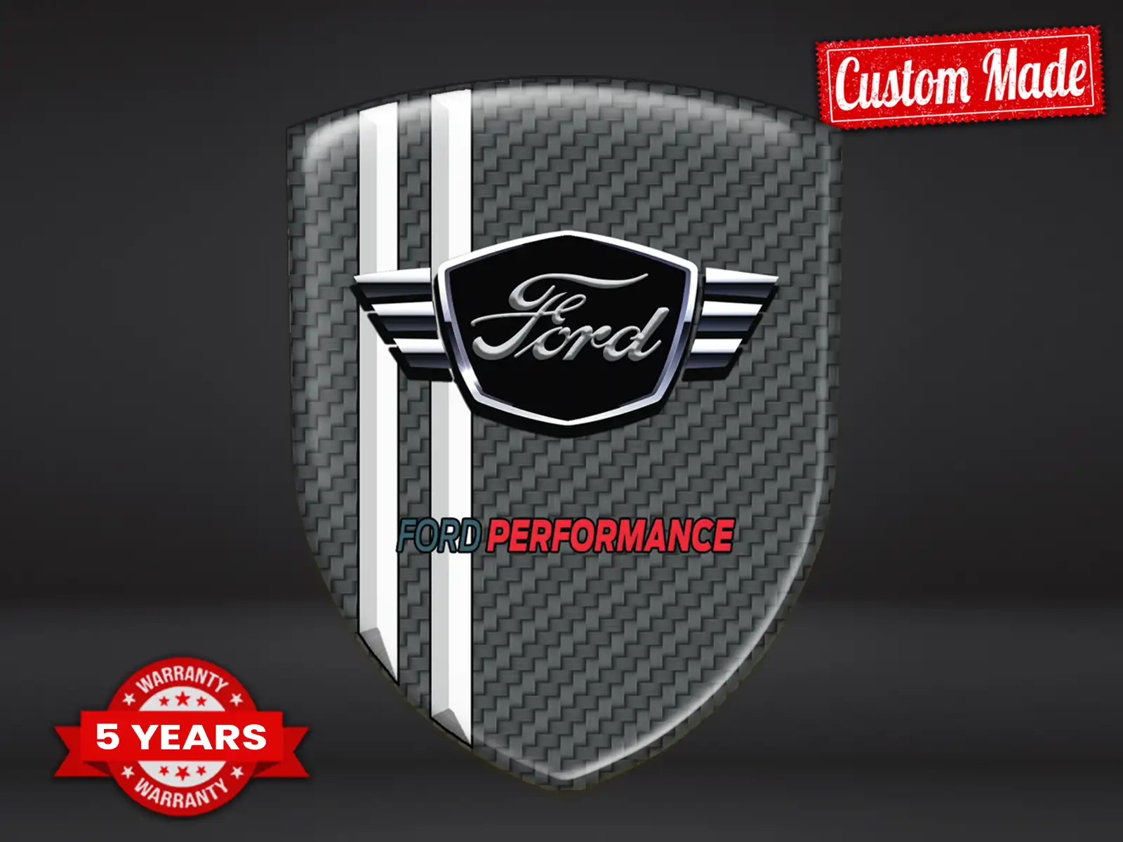 Ford Calcomanía Auto Autoadhesiva Insignias Cúpula Premium